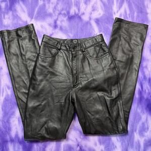 Xoxo 90s y2k vixen style vintage leather biker pants